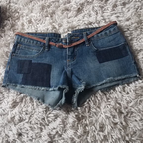 Obey denim patchwork booty shorts - Picture 3 of 5